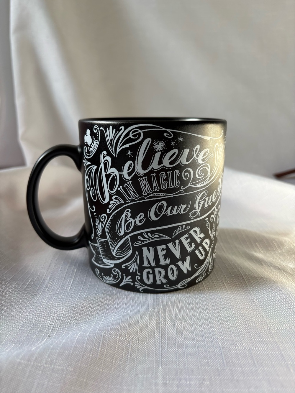 Disney Black Chalkboard-Style 'Believe in Magic' Ceramic Mug